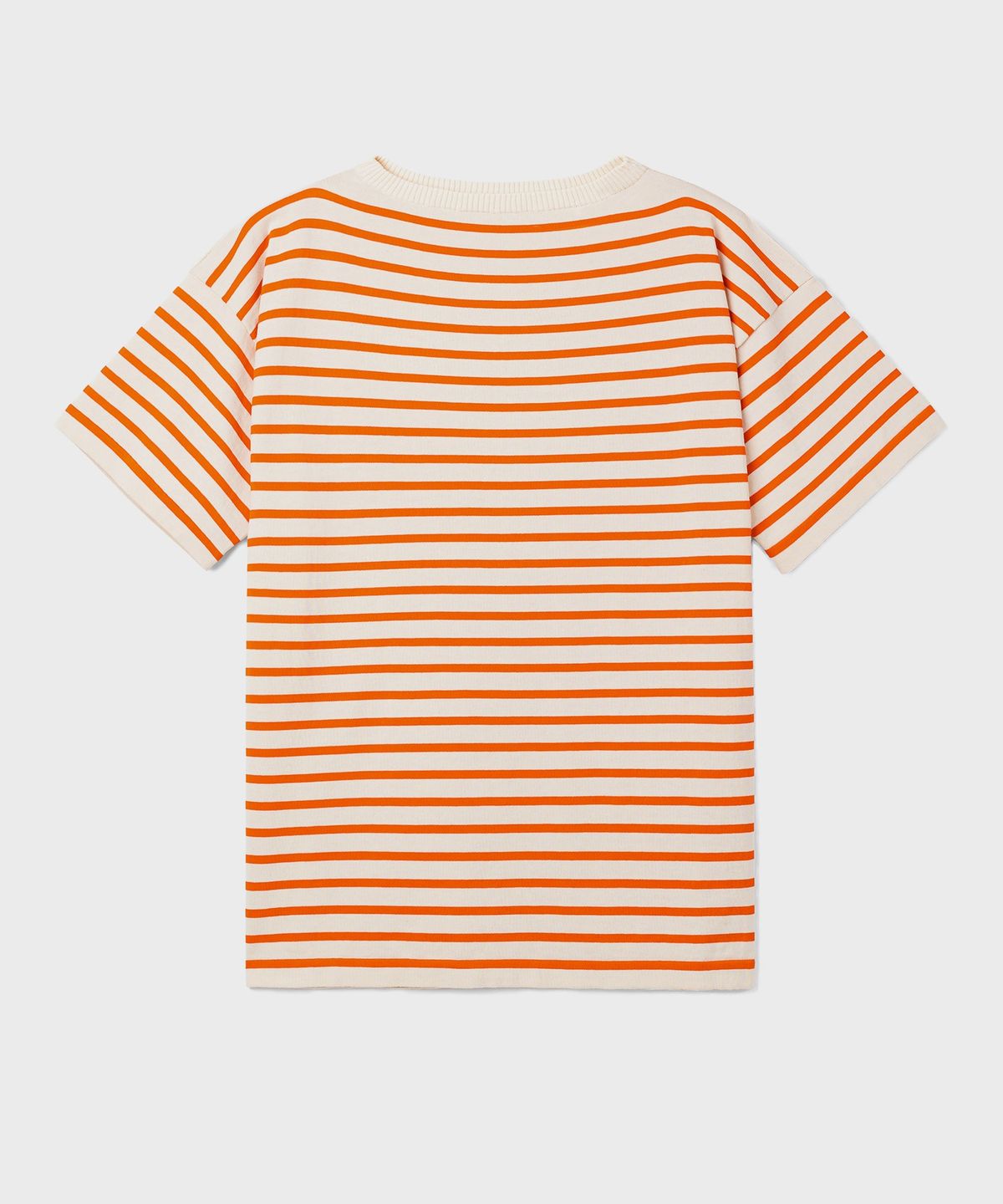 안데르센 안데르센(ANDERSEN ANDERSEN) 보트맨 반팔 스트라이프 니트 Orange