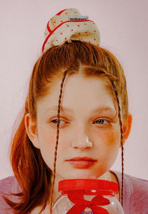 튤립 코튼 스크런치