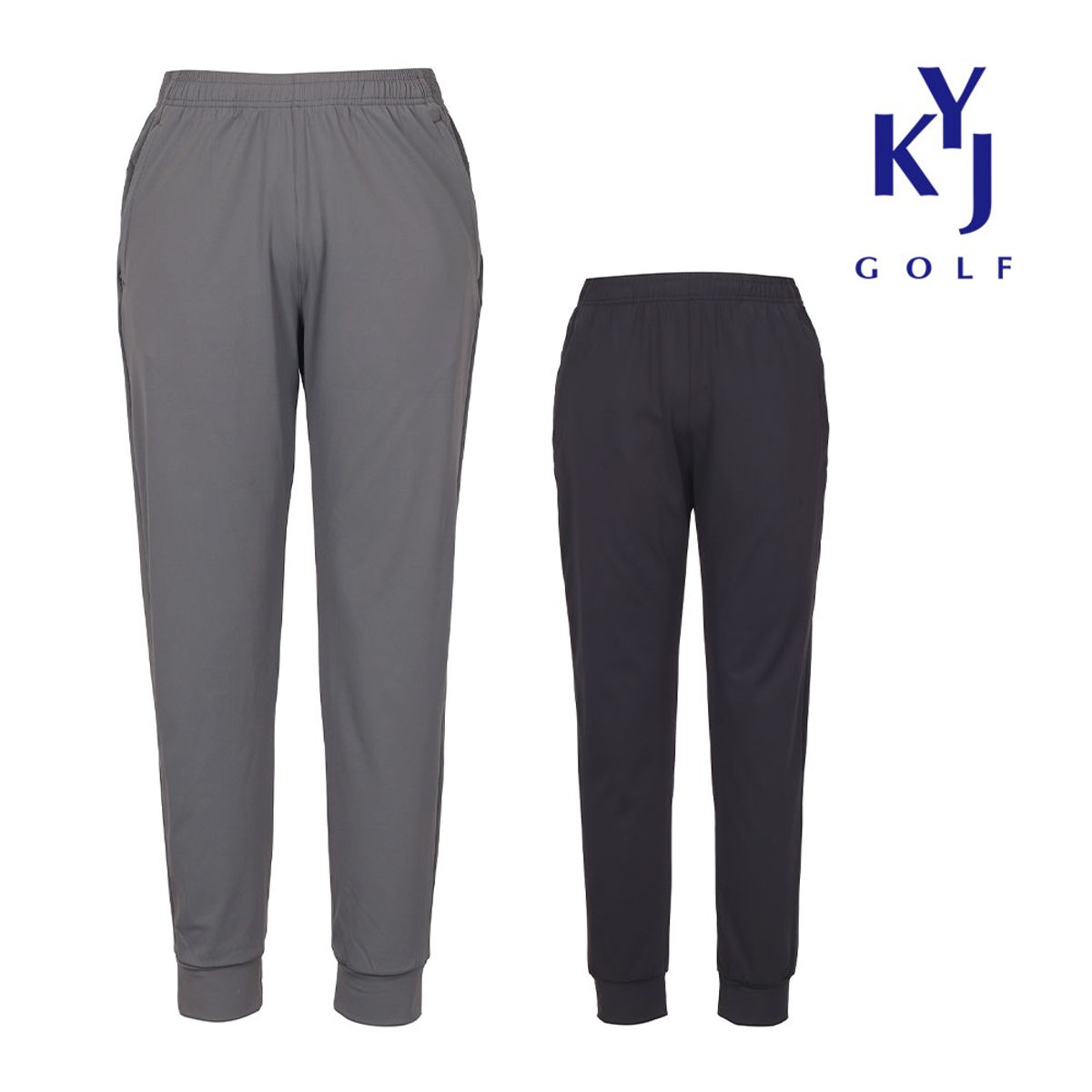 김영주 골프(KIM YOUNG JOO GOLF) 봄가을 사방스판 웨트포켓 최강핏 남성 골프 조거 팬츠 KOMMSL29