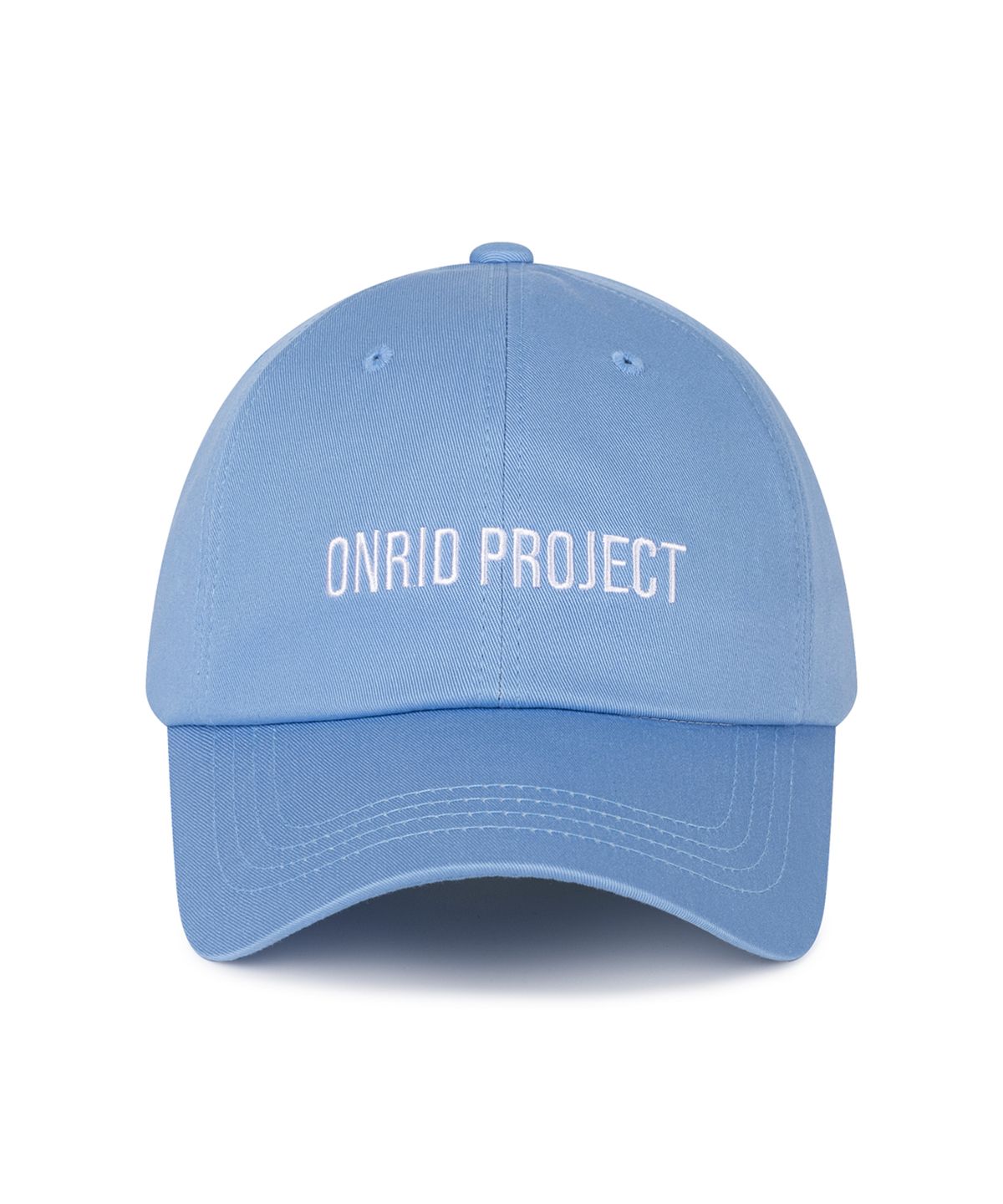 온리드프로젝트(ONRIDPROJECT) 에센셜 로고 볼캡 - 스틸 블루