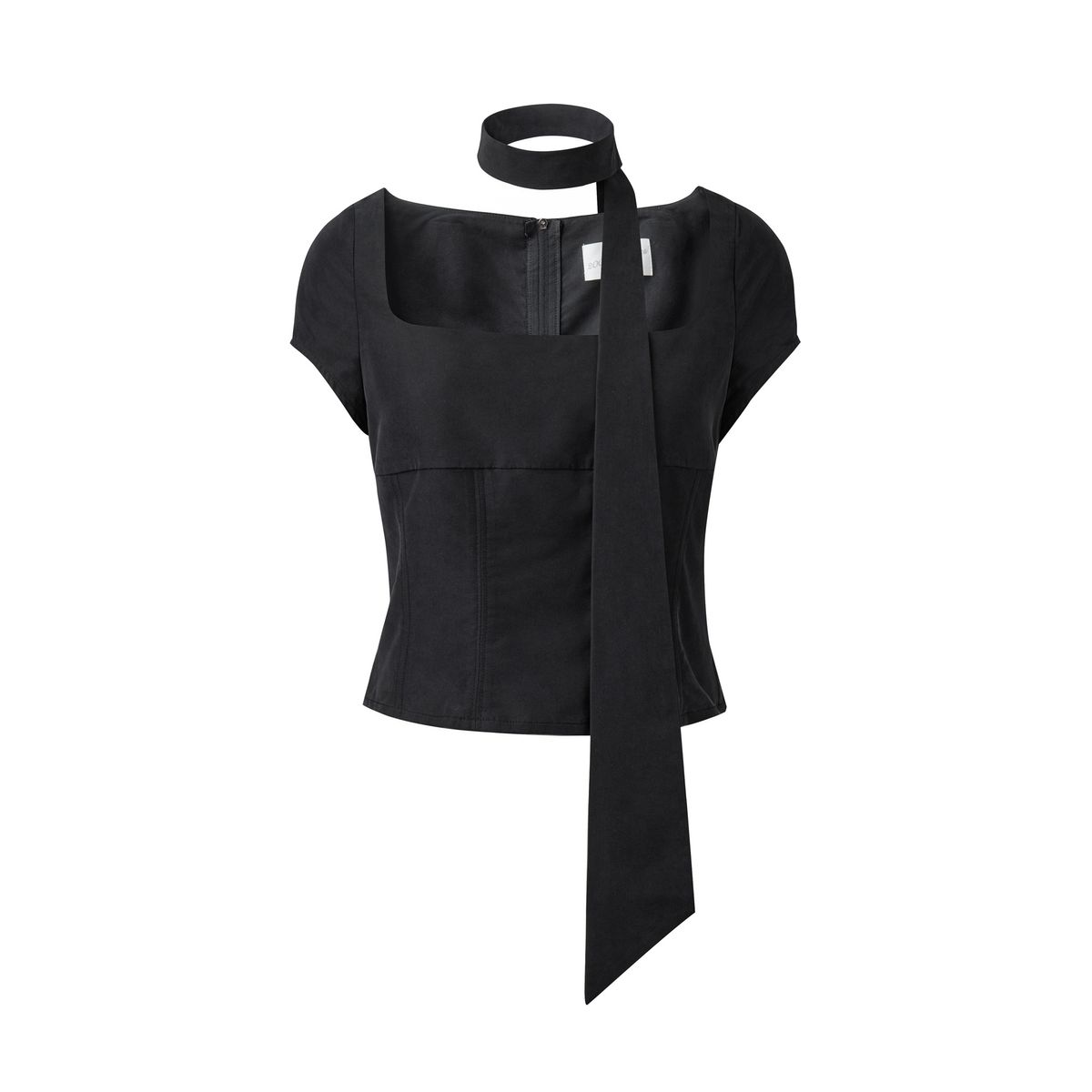 2000아카이브스(2000ARCHIVES) ANGEL WING SCARF TOP (BLACK)
