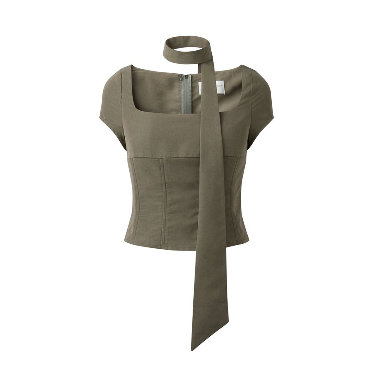 2000아카이브스(2000ARCHIVES) ANGEL WING SCARF TOP (GREEN)