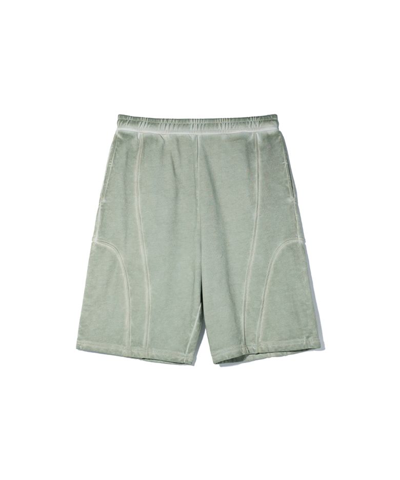 WORMHOLE WASHED SHORT PANTS LIGHT KHAKI