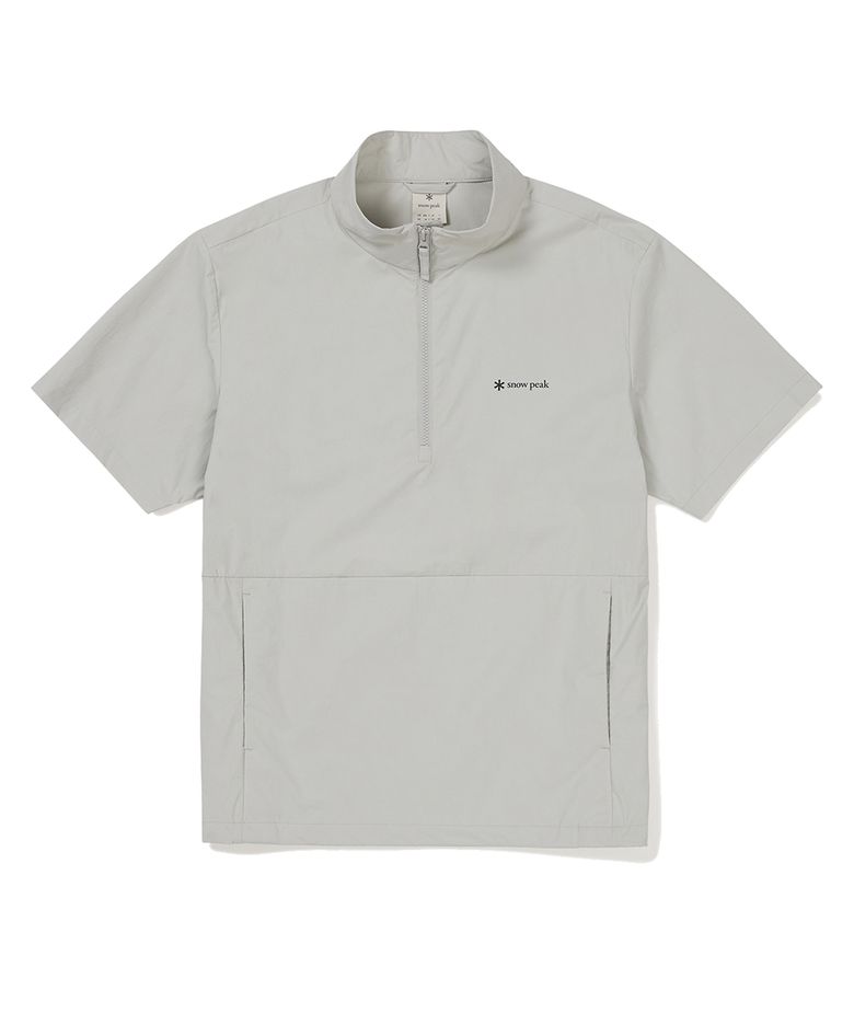 씬테크 우븐 스탠드넥 반팔 아노락 Light Gray (S24MMSAN34)