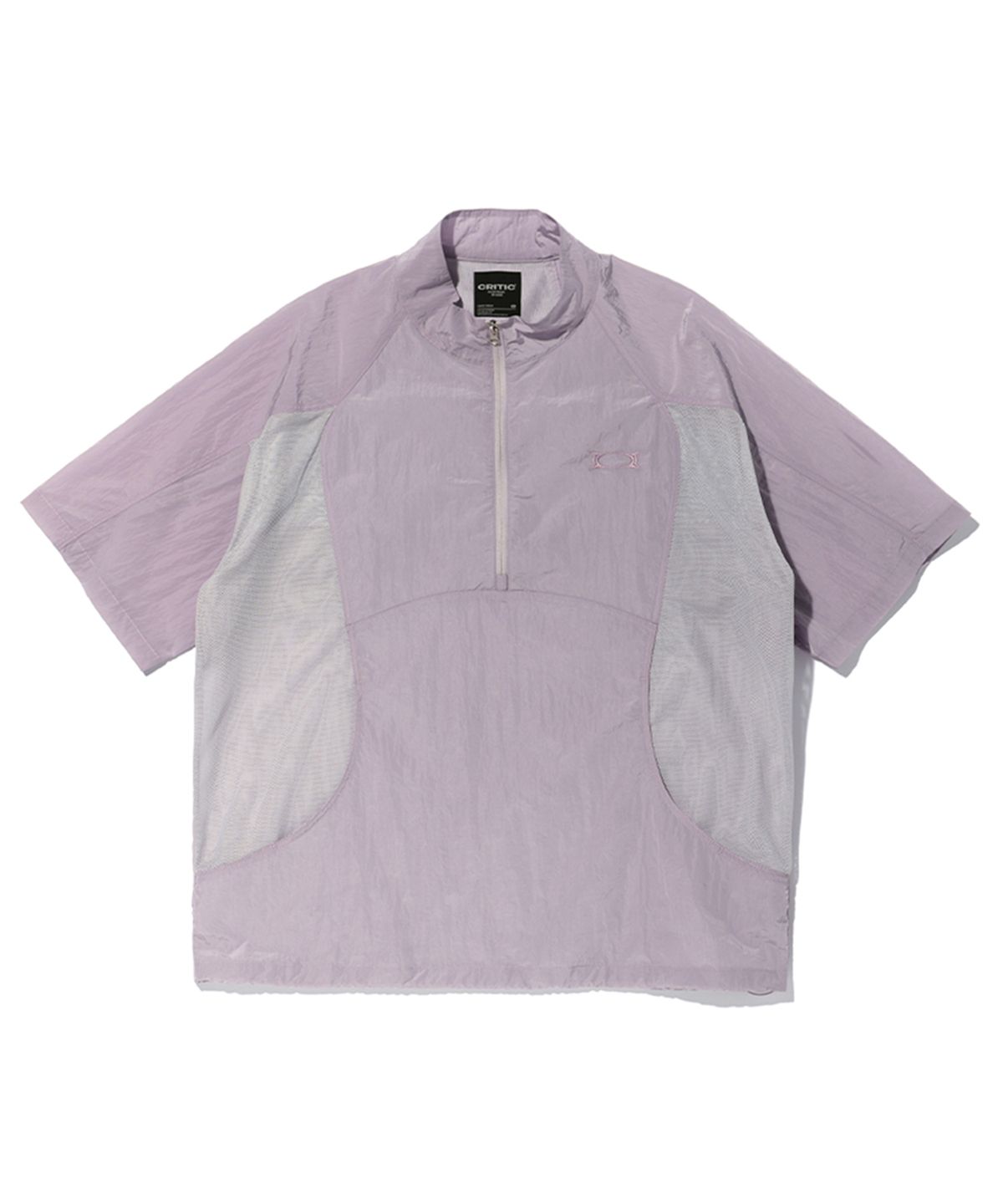 크리틱(CRITIC) HALF ZIP WOVEN ANORAK PINK
