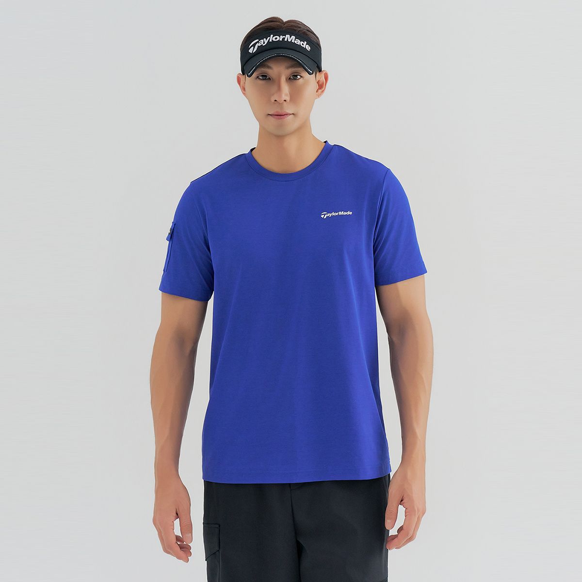 테일러메이드 어패럴(TAYLORMADE APPAREL) 남성 기능성 코튼라이크 라운드 반팔 티셔츠 TTN-23HG44-907