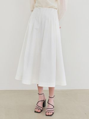 핀턱 디테일 A라인 스커트 NEW6XS342