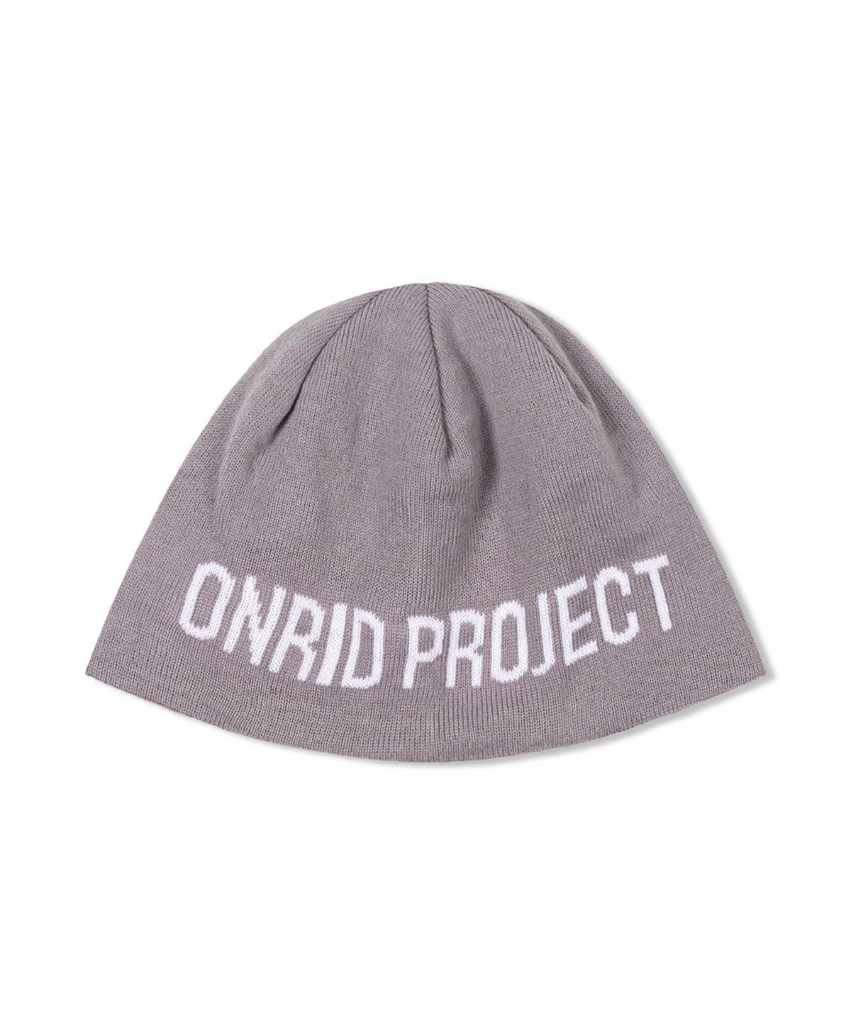 온리드프로젝트(ONRIDPROJECT) 에센셜 로고 비니 - 그레이