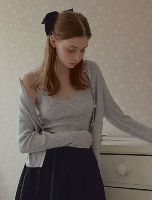 에덴 레이스 나시 가디건 SET