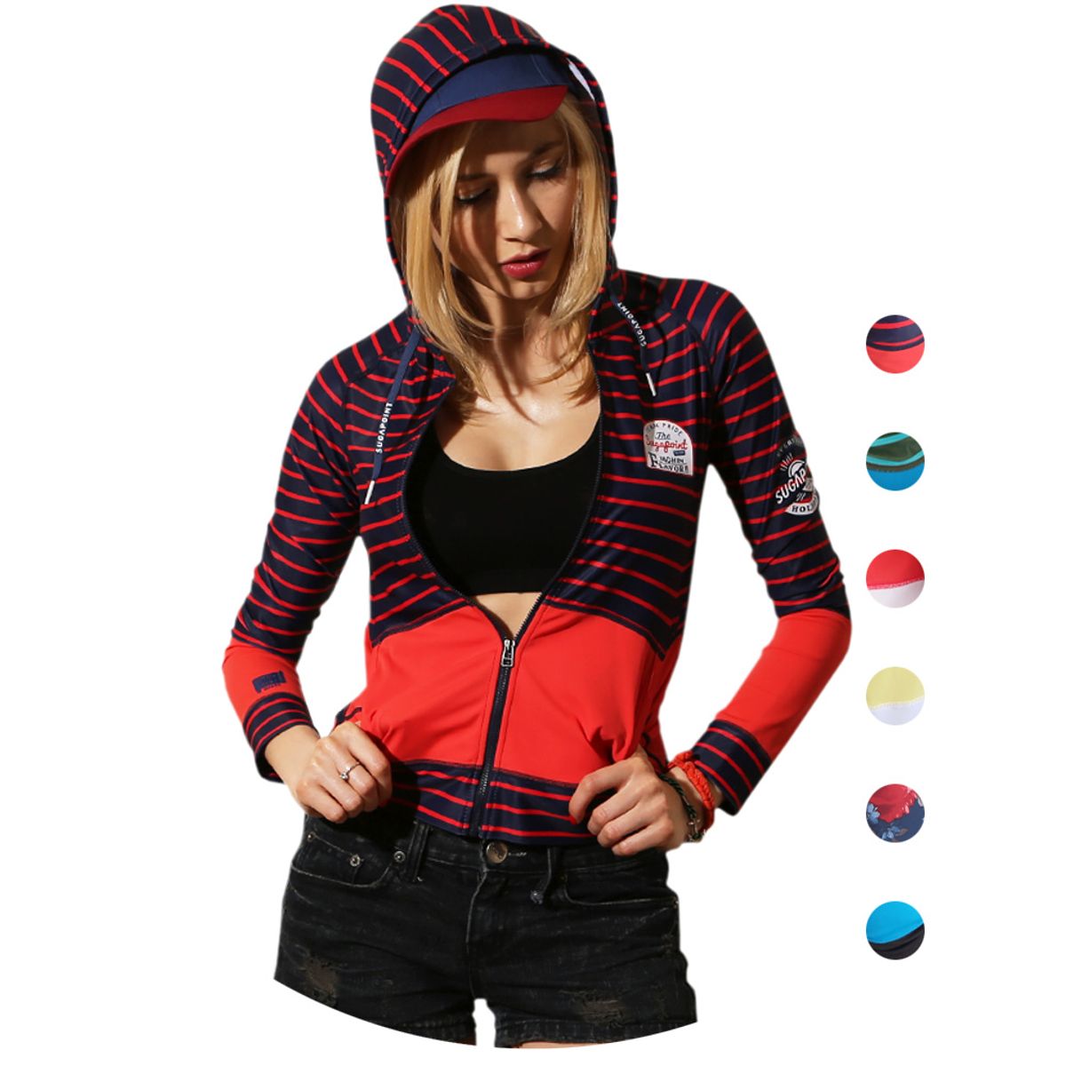 슈가포인트(SUGAPOINT) 여성  서핑/웨이크보딩 래쉬가드 Belly