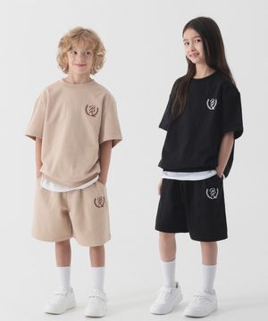 [SET] 월계수 로고 자수 반팔&쇼츠 셋업 (5color)