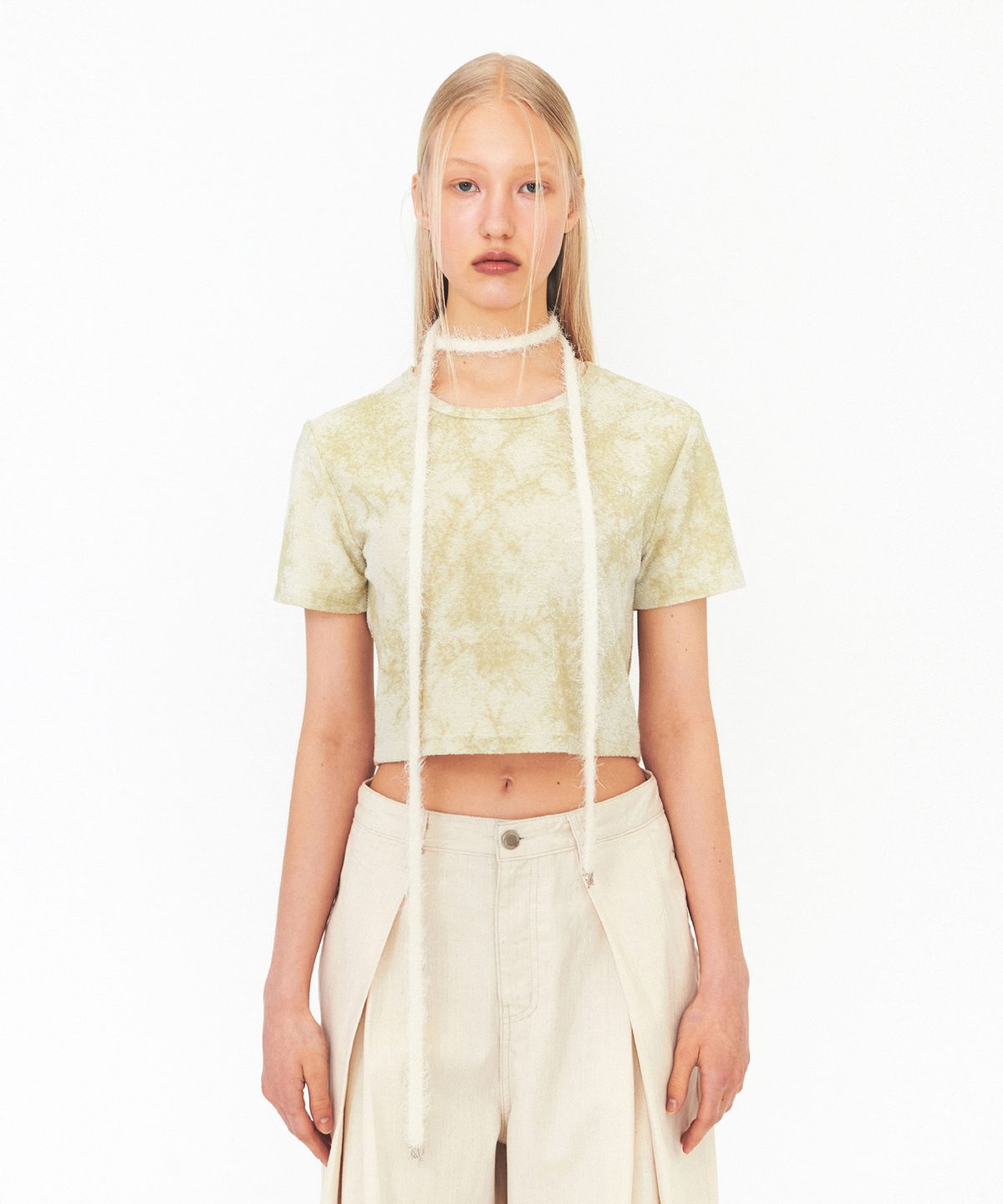다이애그널(DIAGONAL) PRINTING TERRY TEE (olive)