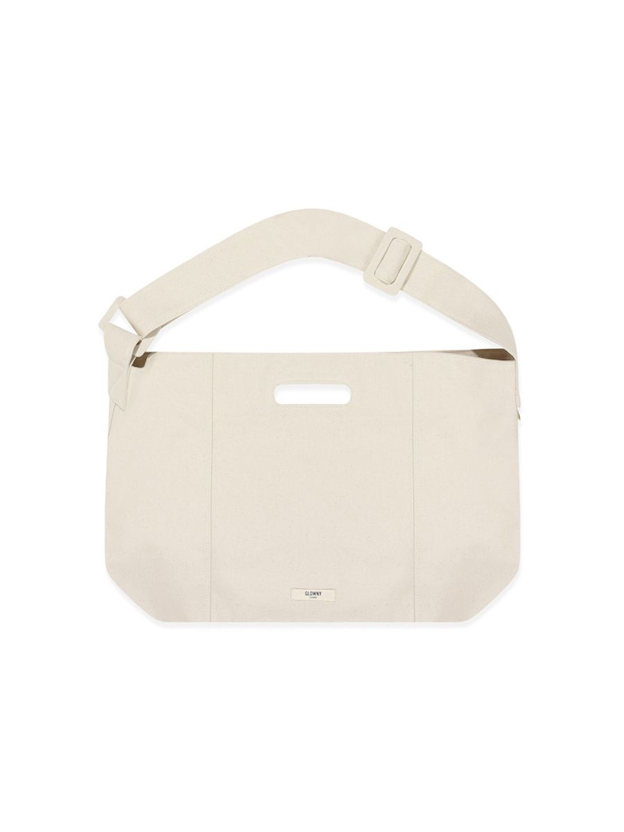 ◆GLOWNY◆ EVERYDAY G COTTON POUCH IVORY GY23CLABG002 MUSINSA | GLOWNY EVERYDAY G COTTON CROSS BAG (IVORY)