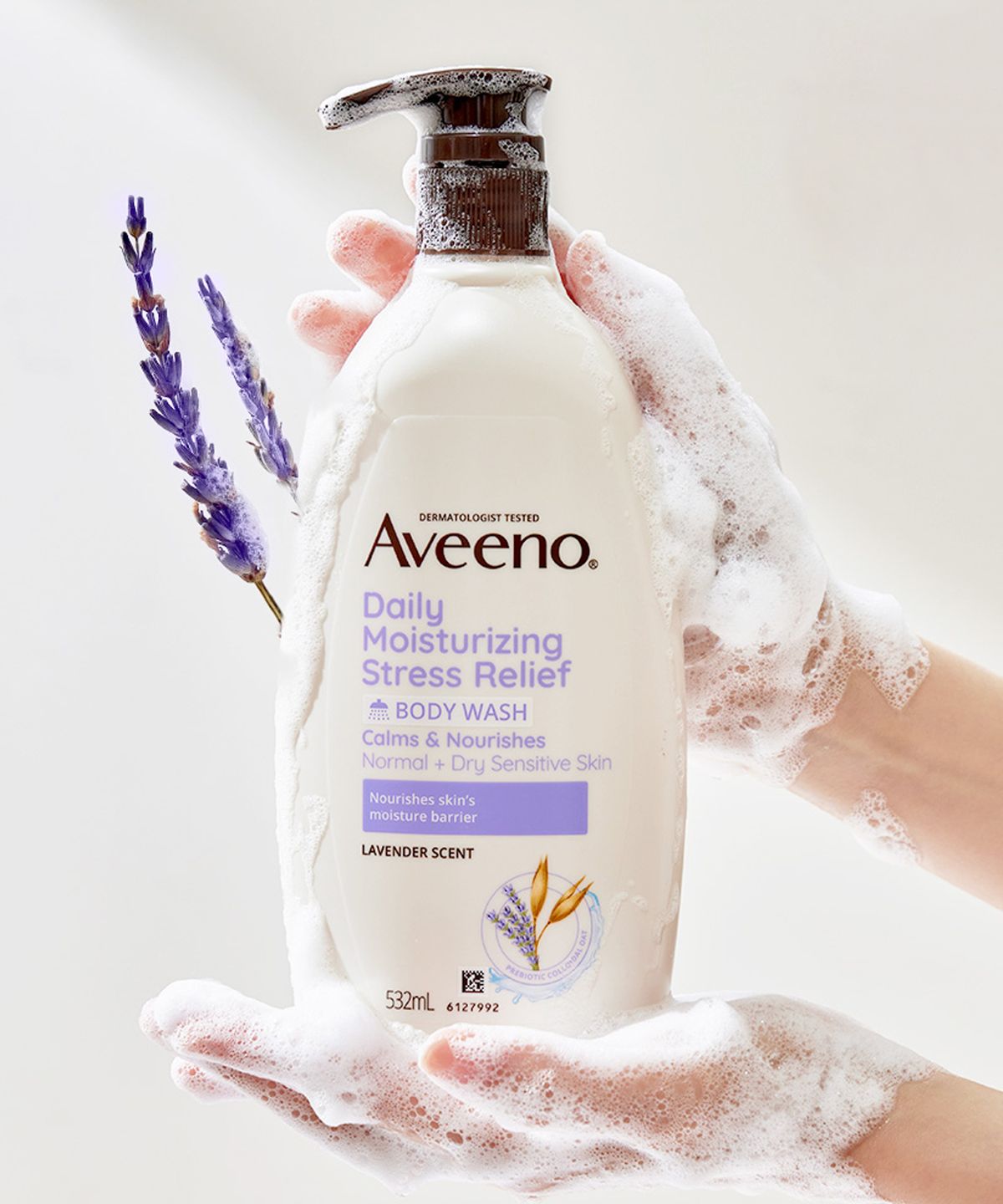 아비노(AVEENO) 데일리 스트레스 릴리프 바디워시 532ml x2