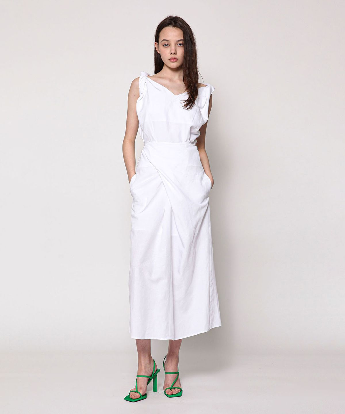 세컨드 아르무아(02ARMOIRE) Aida Dress _ White