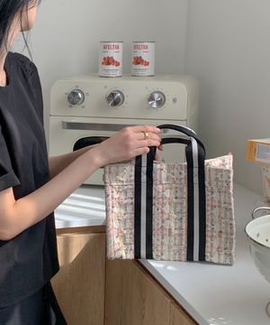 book tote bag 011 knit ivory