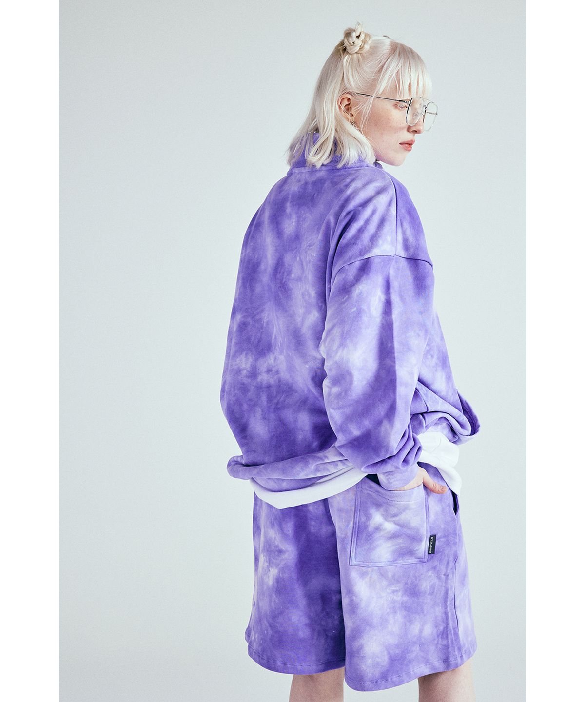 키네티클로(KINETICLO) 물나염 하프 팬츠 면100 (VIOLET)
