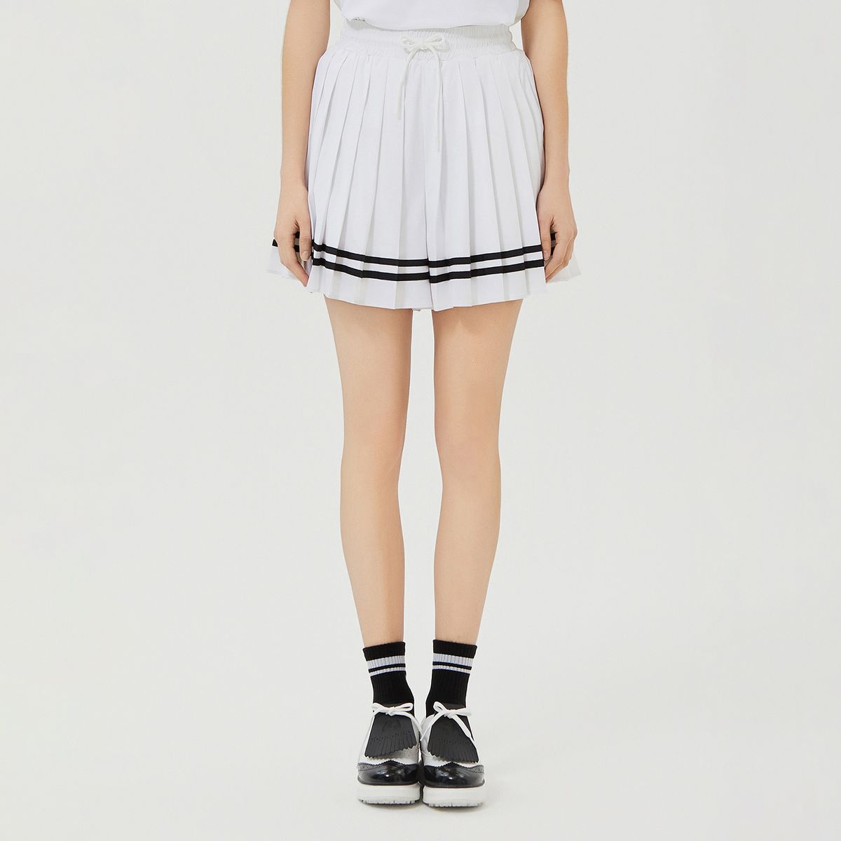 마틴골프(MARTINE GOLF) Collaboration String Pleats Culottes_White