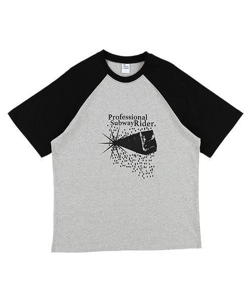 Tシャツ・カットソー THE COLDEST MOMENT TCM not easy raglan long sleeve greyblack MUSINSA | THE COLDEST MOMENT TCM subway raglan T (grey/black)