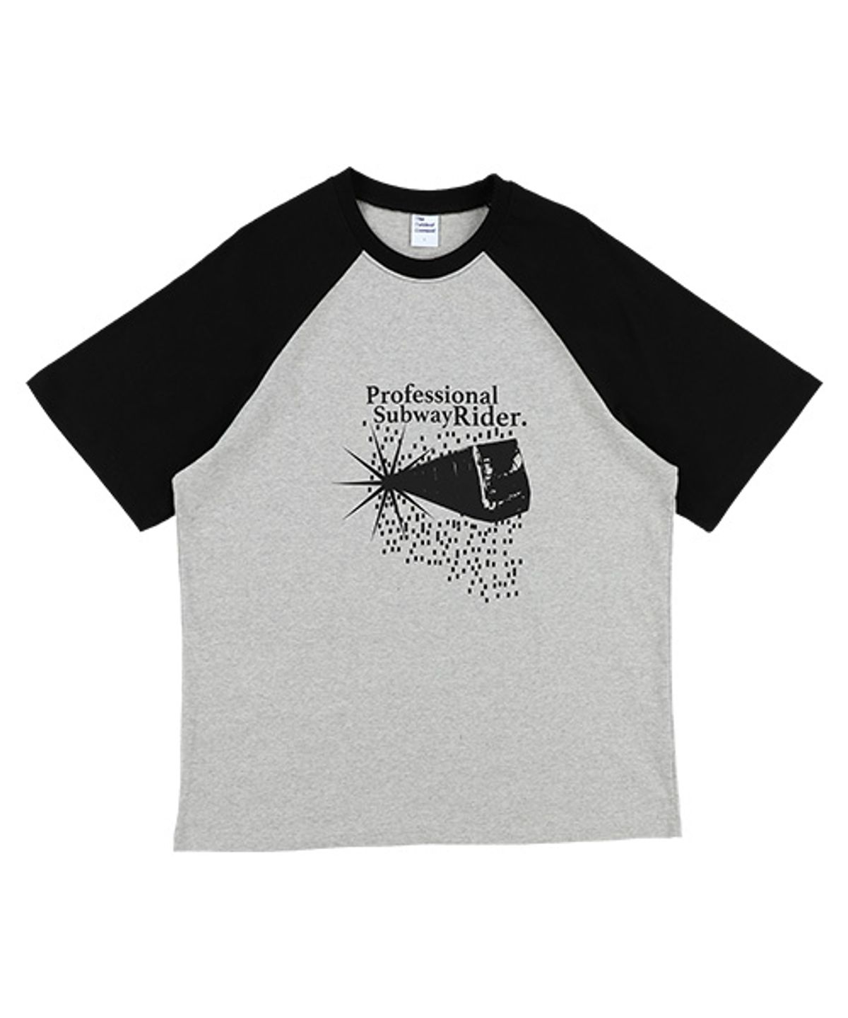 더콜디스트모먼트(THECOLDESTMOMENT) TCM subway raglan T (grey/black)