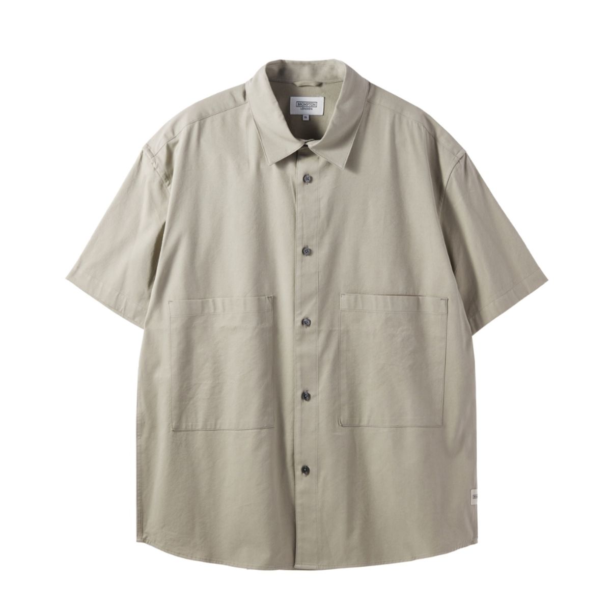 브롬톤 런던(BROMPTON LONDON) COTTON HALF SLEEVE SHIRTS - BEIGE (P242USH410)