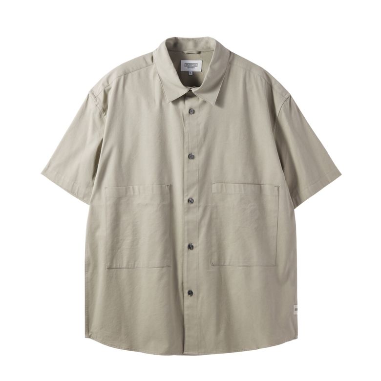 COTTON HALF SLEEVE SHIRTS - BEIGE (P242USH410)