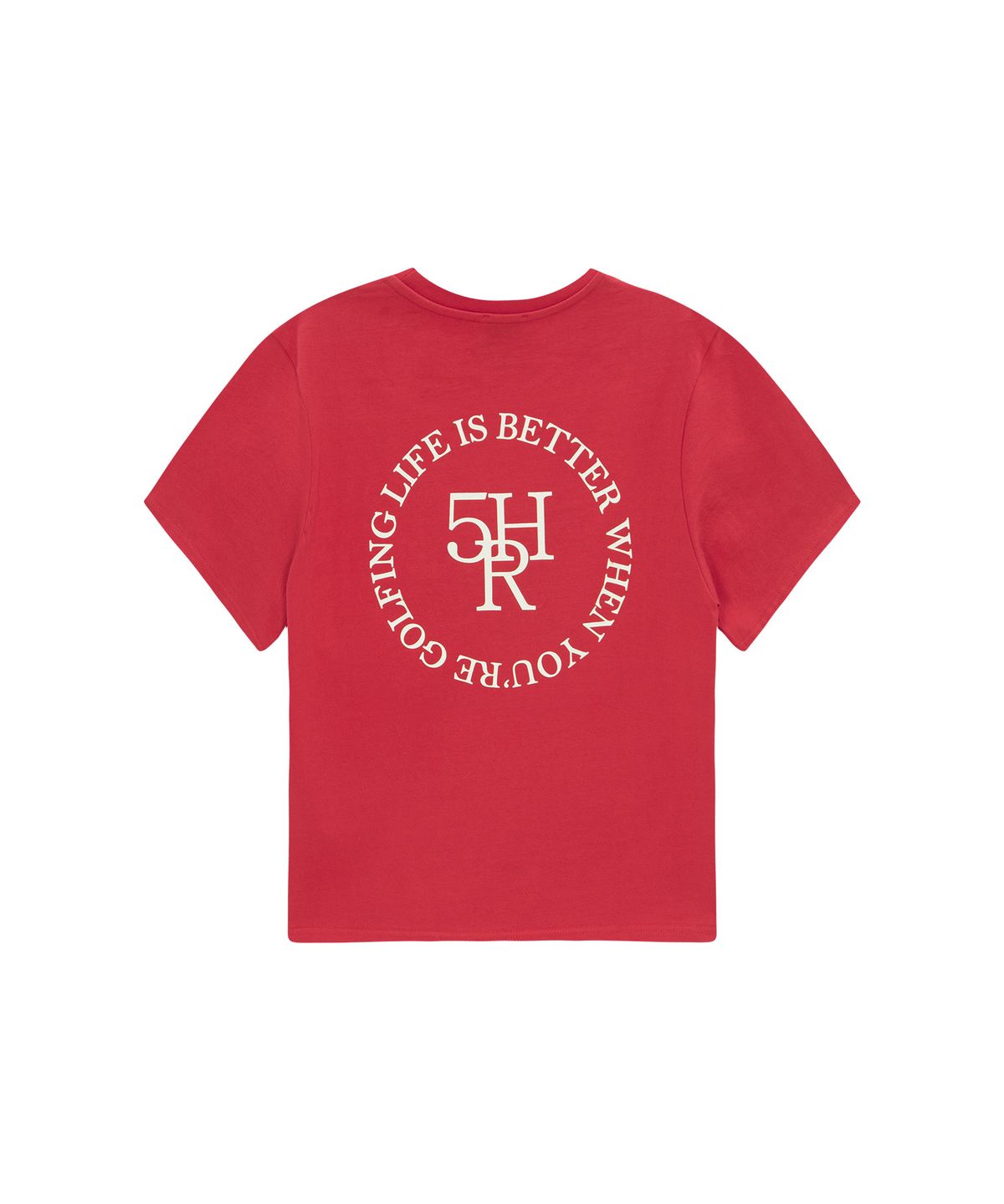 파이브아워스(5HOURS) 5HR LOGO T_RED