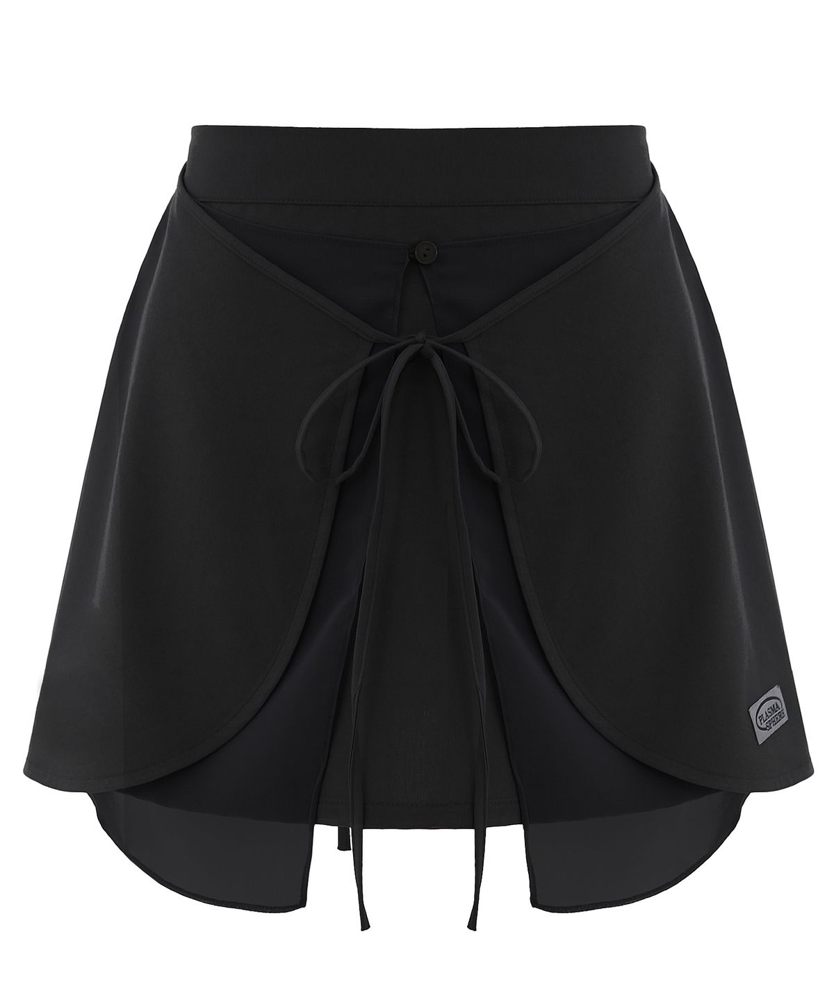 플라즈마스페어(PLASMA SPHERE) FAIRY SKIRT IN BLACK (리본 랩 스커트)