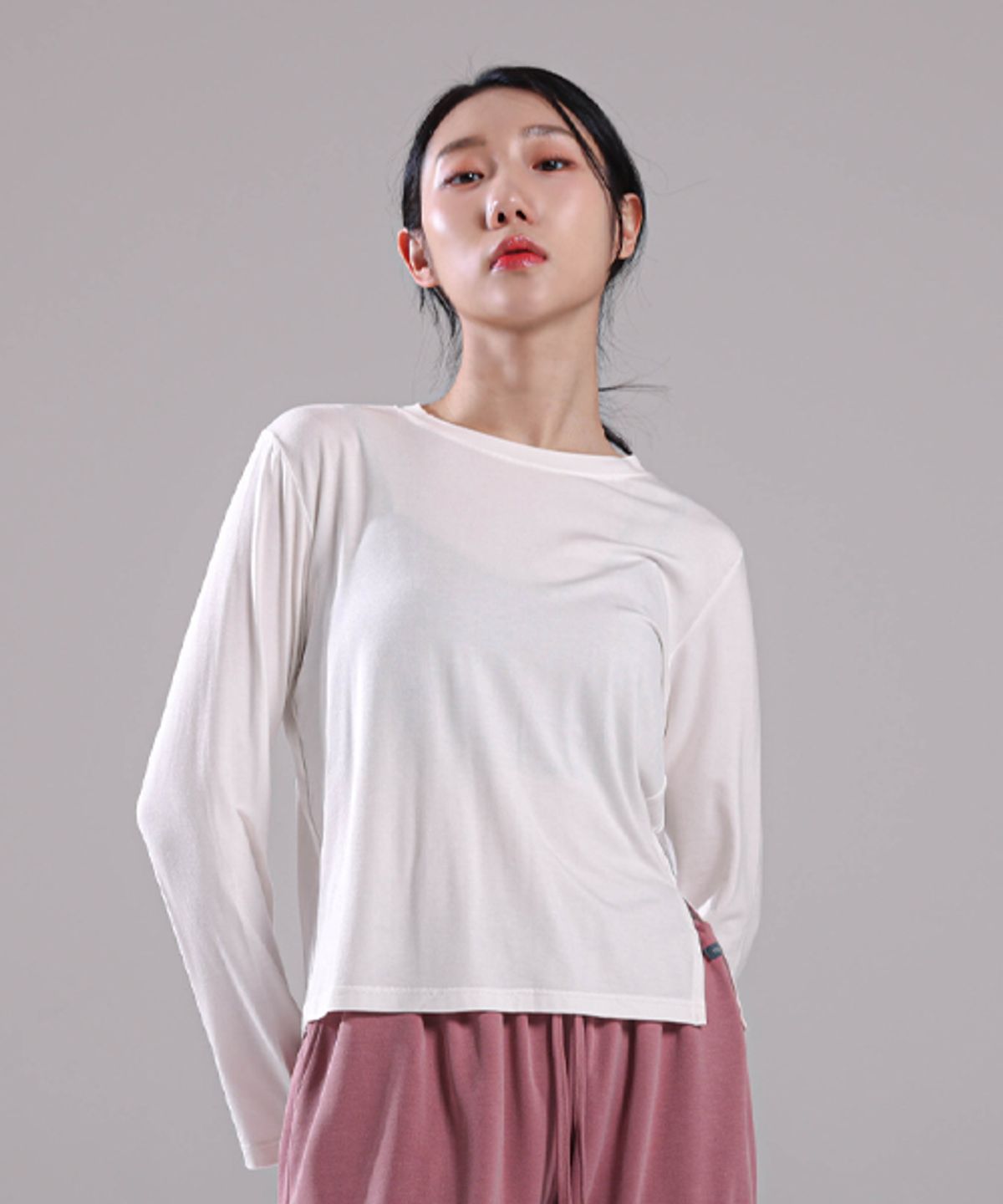 모어아웃(MOREOUT) 여성요가복 데일리 라이프 티셔츠 3TT4354