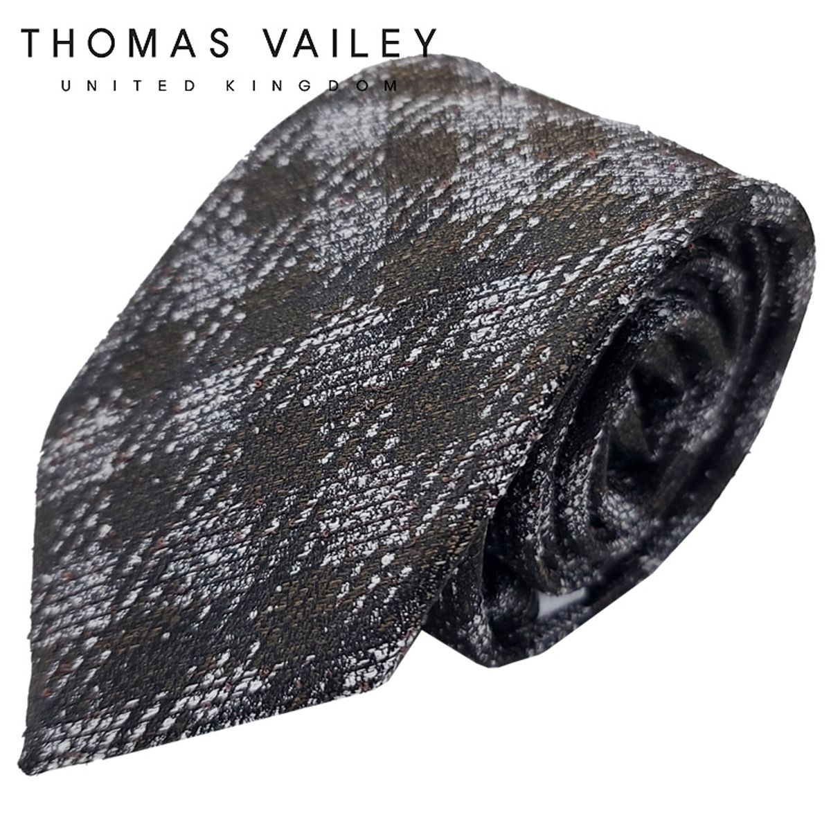 토마스 베일리(THOMAS VAILEY) 패션넥타이-스쿨 브라운 7cm