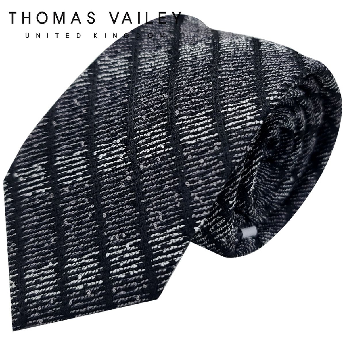 토마스 베일리(THOMAS VAILEY) 패션넥타이-히든 블랙 7cm