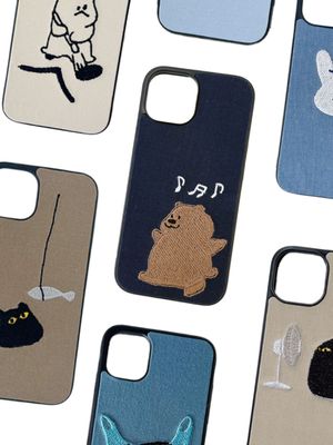 AMIGOS 패브릭 자수 케이스 모음