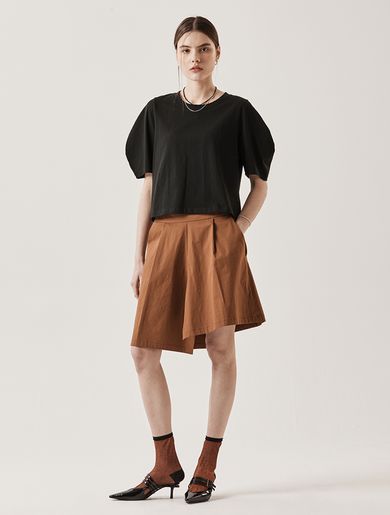 르이엘(LE YIEL) A-Line Skirt Pants_Brick 에이라인 스커트 팬츠_브릭