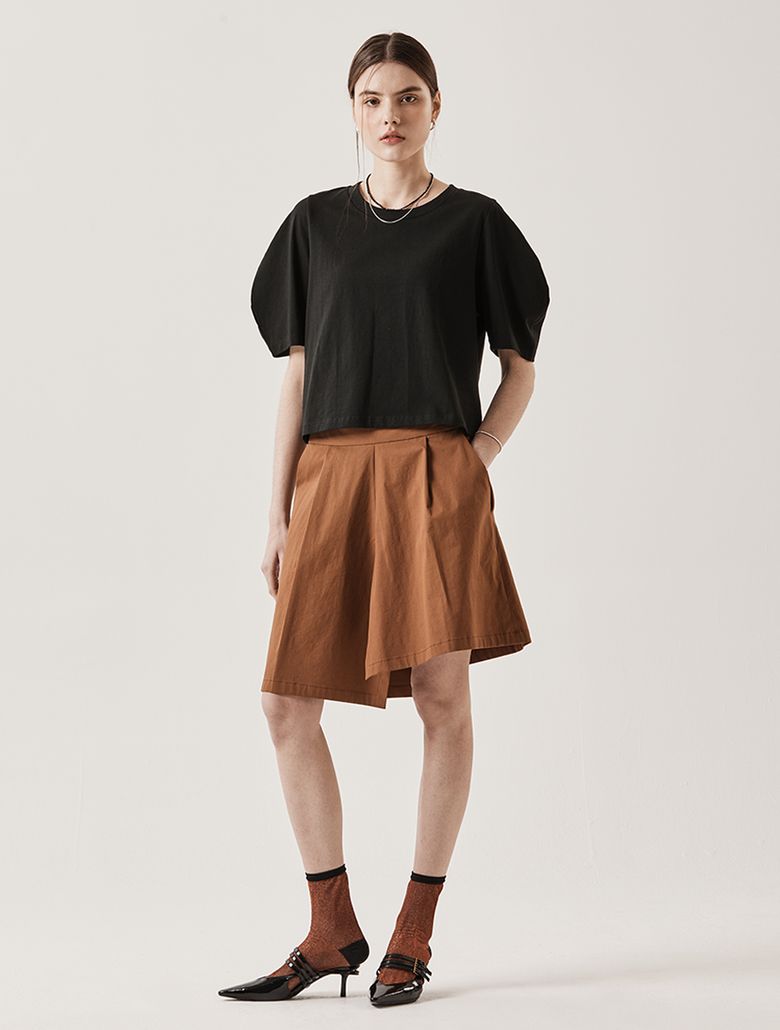 A-Line Skirt Pants_Brick 에이라인 스커트 팬츠_브릭
