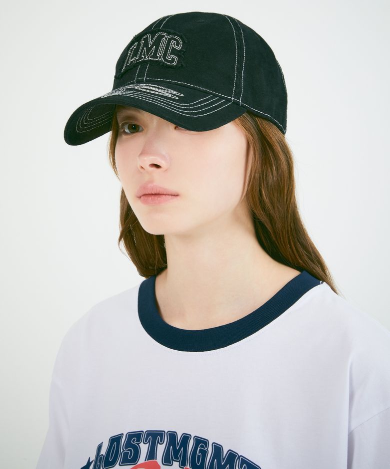 WESTERN STITCH PATCHED 6PANEL CAP black