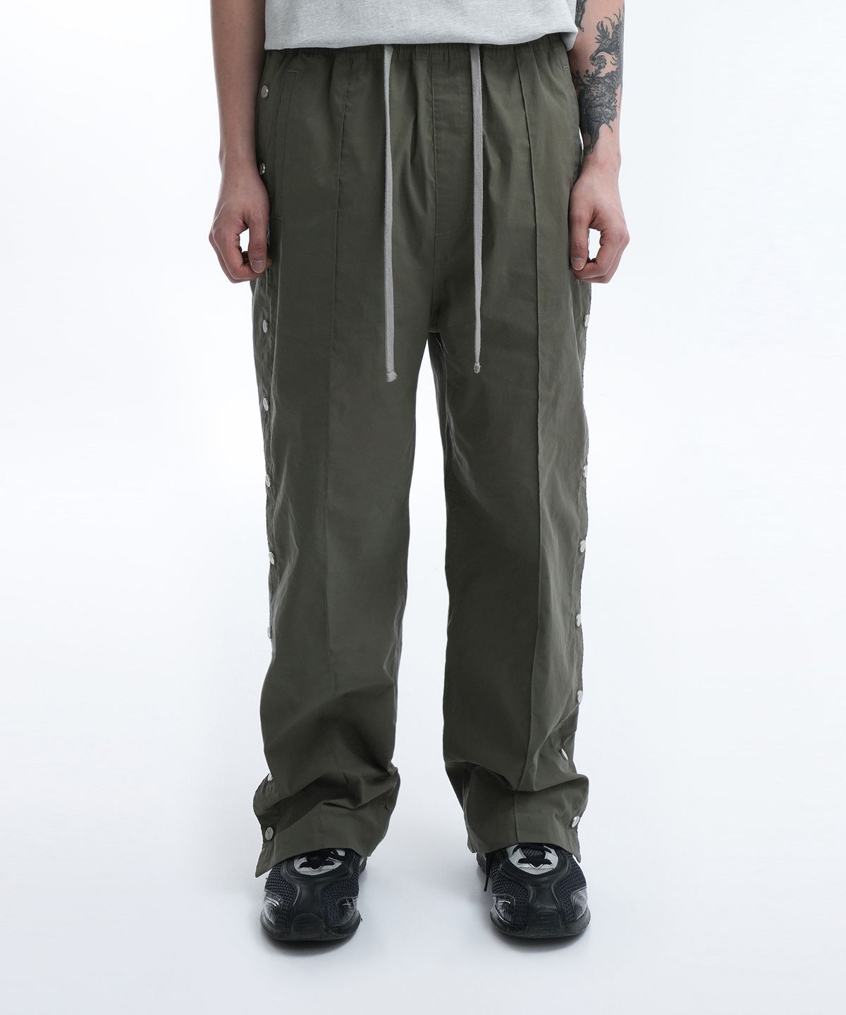 오픈야드(오와이)(OPENYARD(OY)) N/C SNAP PANTS-KHAKI