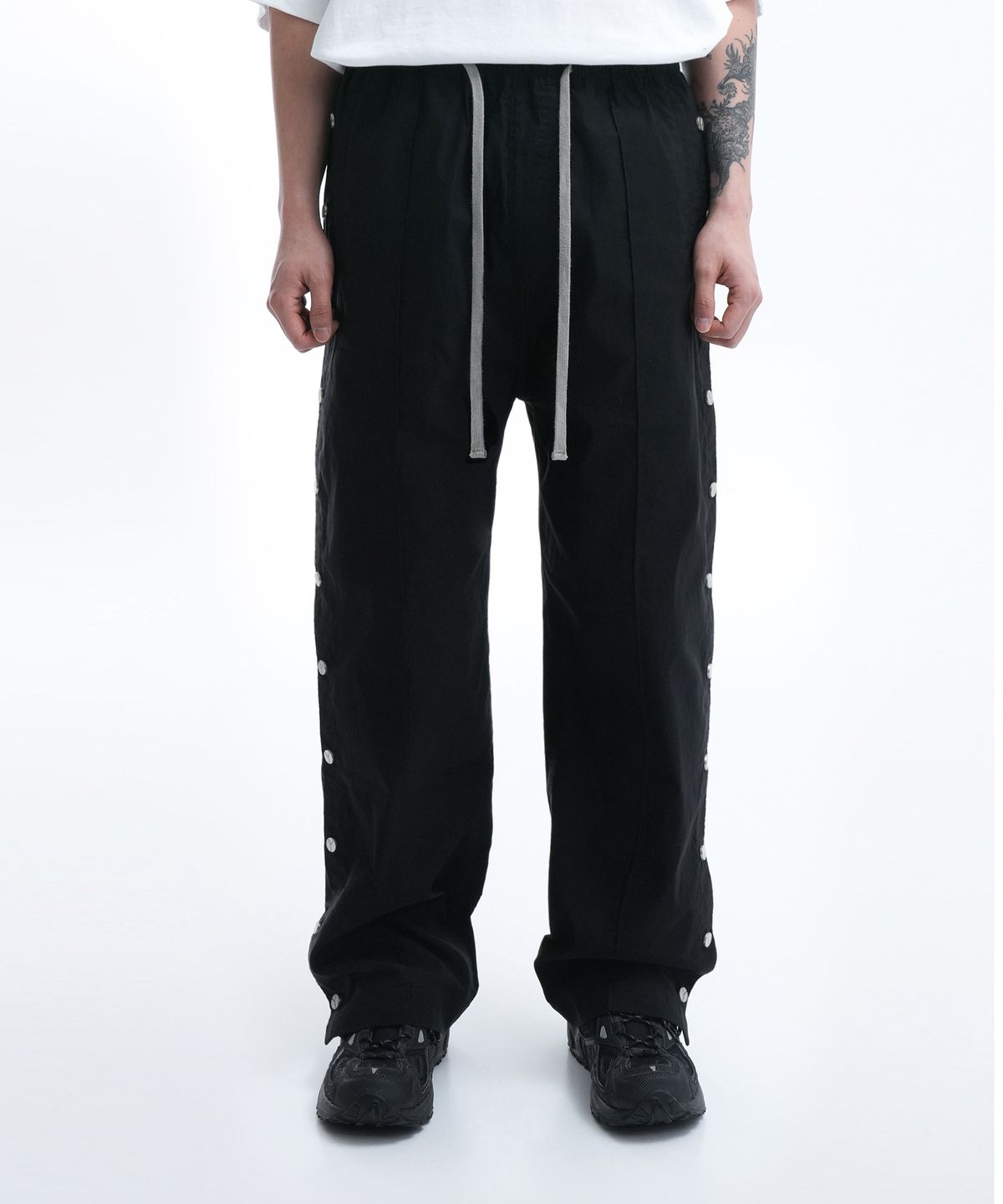 오픈야드(오와이)(OPENYARD(OY)) N/C SNAP PANTS-BLACK