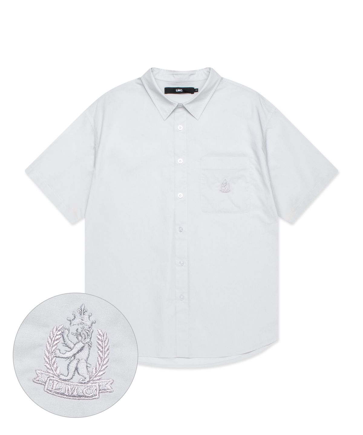 엘엠씨(LMC) BEAR CREST SHORT SLV SHIRT gray