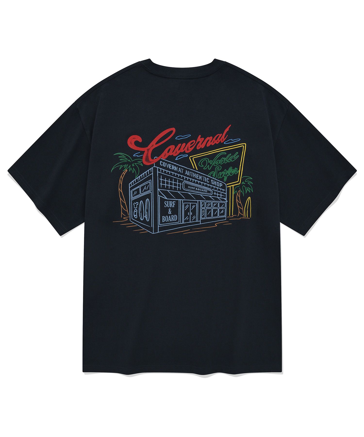 Tシャツ・カットソー COVERNAT Center Authentic T-Shirt Dark Navy MUSINSA | COVERNAT Center Authentic T-Shirt White