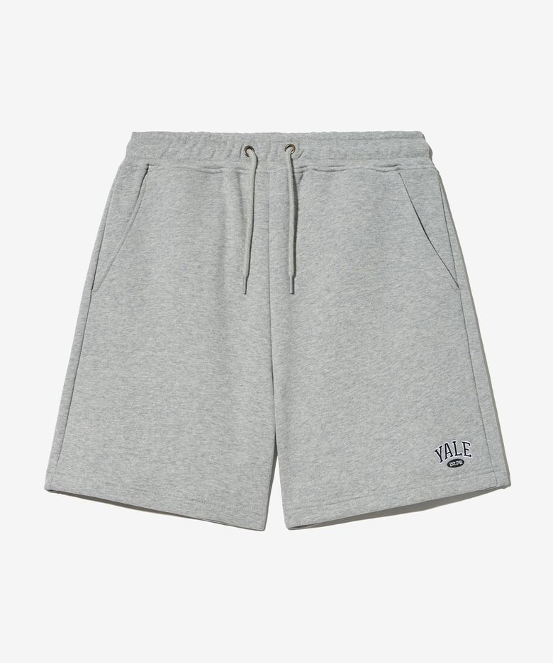 SMALL 2 TONE ARCH SWEAT SHORTS MELANGE GRAY
