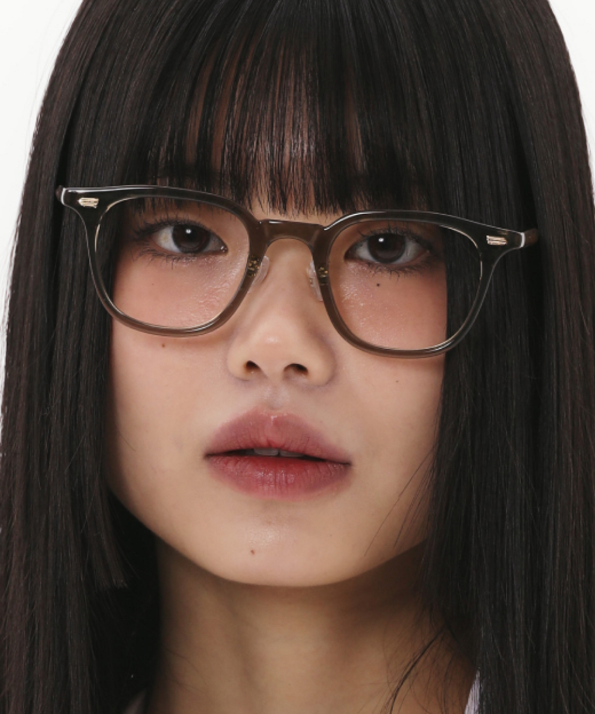 한글(HANGLE) 뉴트로 스퀘어 브라운