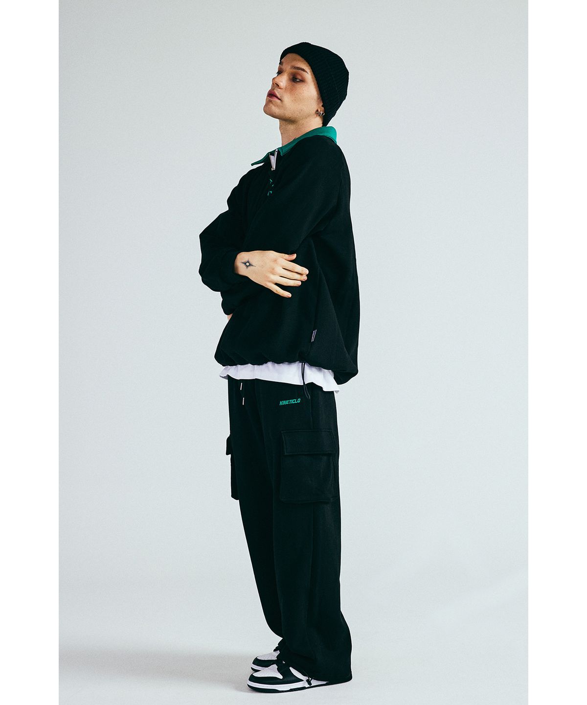 키네티클로(KINETICLO) 투웨이 스트링 카고 팬츠(BLACK)