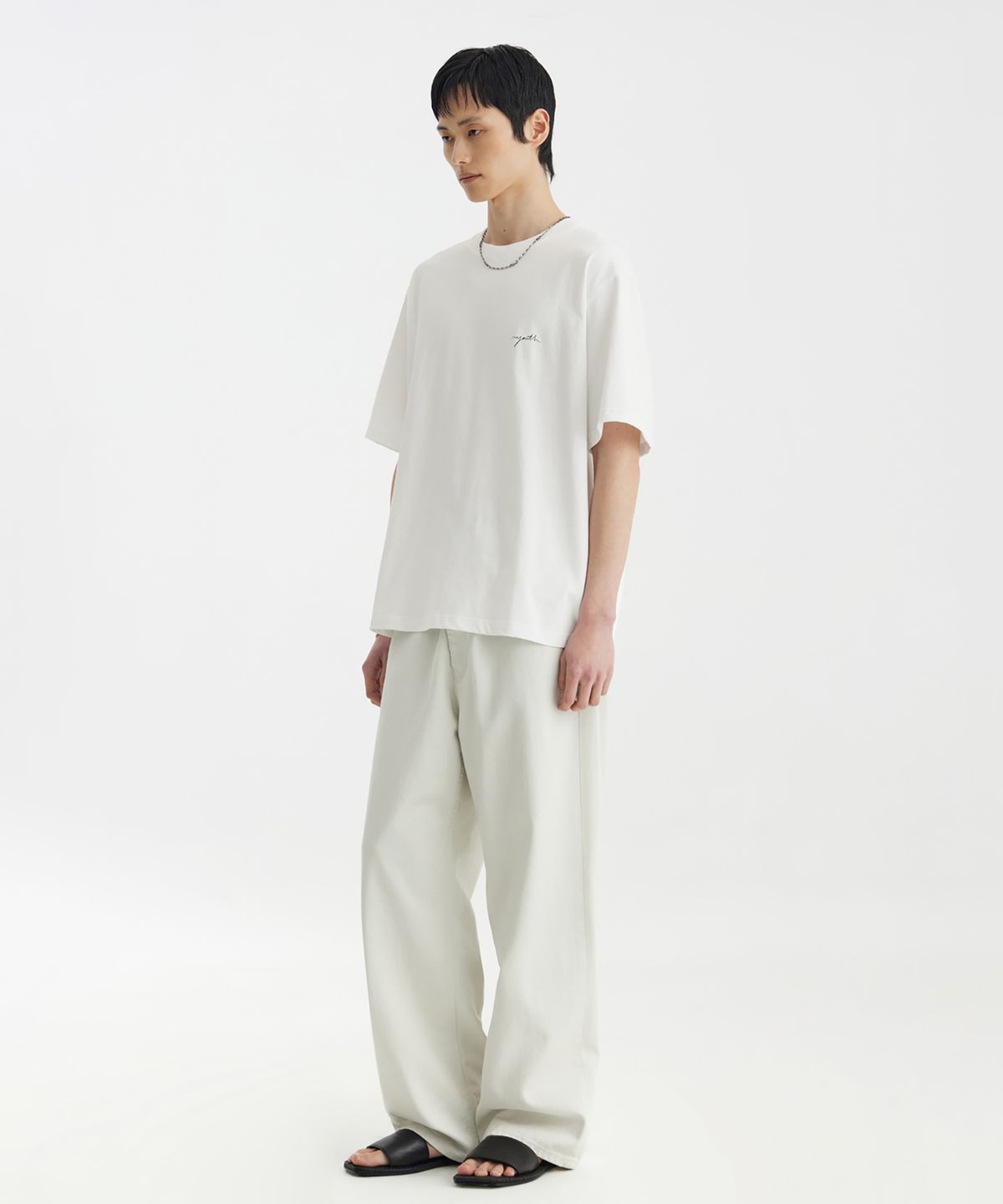 유스(YOUTH) H/S Logo T-Shirt - White