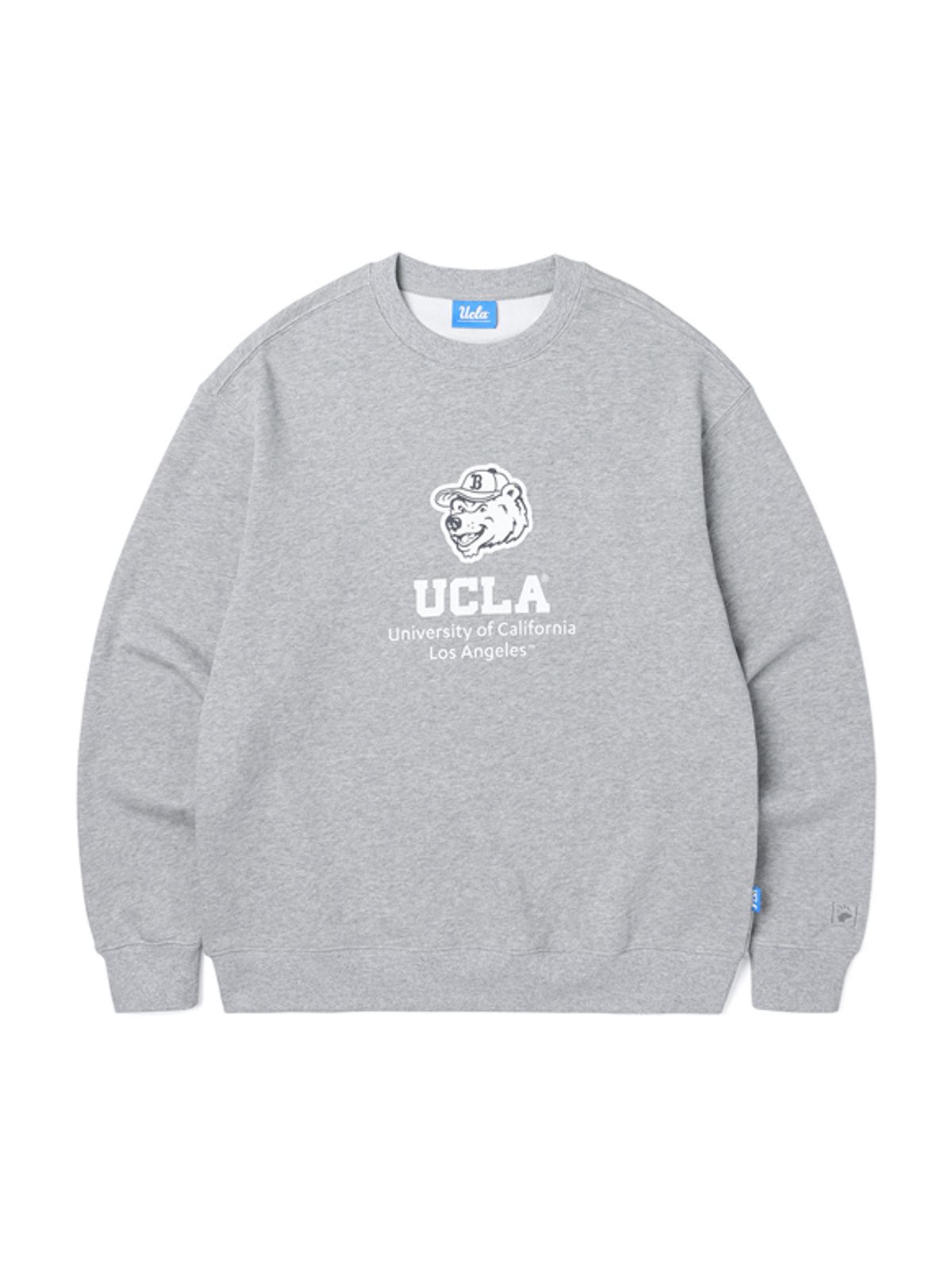 유씨엘에이(UCLA) 남여공용 베어 로고 변형 쮸리 스웨트셔츠[M-GREY](UA3LT81_51)