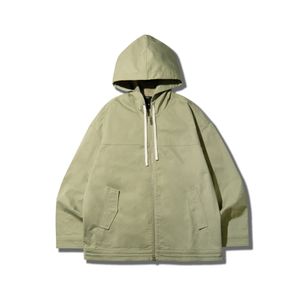 DAUB 남성 로고 그래픽 야상 재킷 카키