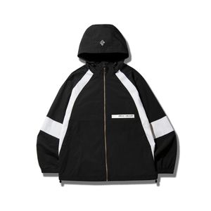 DAUB 남성 블록 후드 재킷 블랙