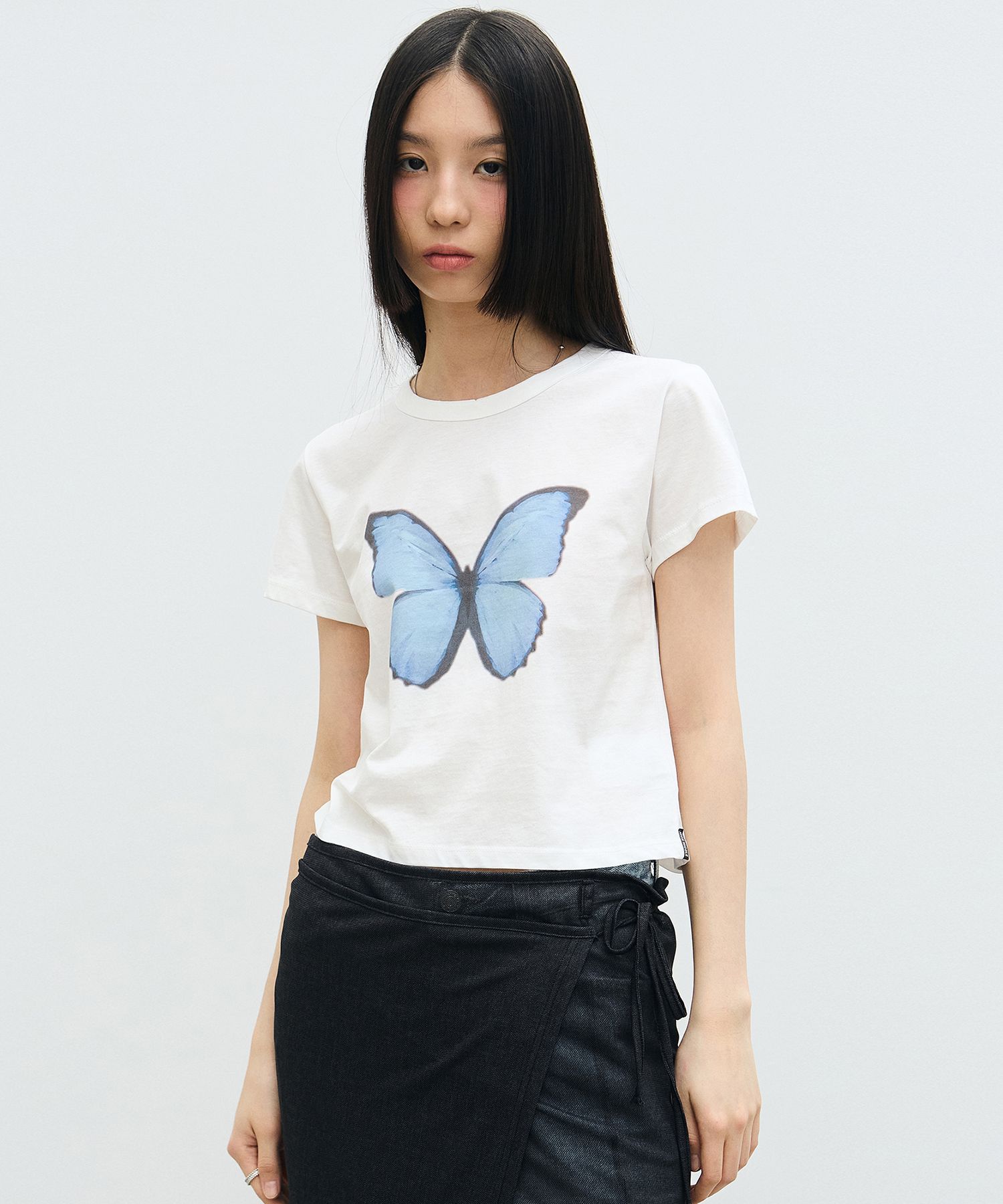 NICK&NICOLE★BUTTERFLY SOFT COLORING CROP TOP★送料・関税込 NICK&NICOLE☆BUTTERFLY SOFT COLORING CROP TOP☆送料・関税込