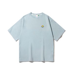 DAUB 유니 로고웨이브 티셔츠 블루