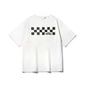 DAUB 남성 B&W 그래픽 티셔츠 오프화이트