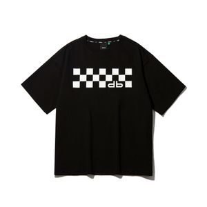 DAUB 남성 B&W 그래픽 티셔츠 블랙